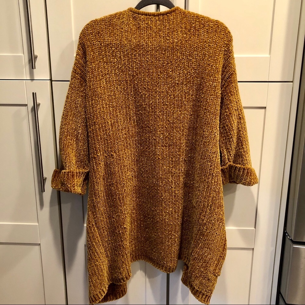 Cozy Mustard Cardigan Sweater - Picture 2 of 8